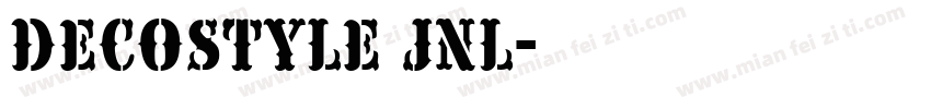 decostyle jnl字体转换